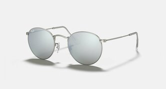 Солнцезащитные очки унисекс, круглые RAY-BAN с чехлом, линзы серые RB3447-019/30/50-21