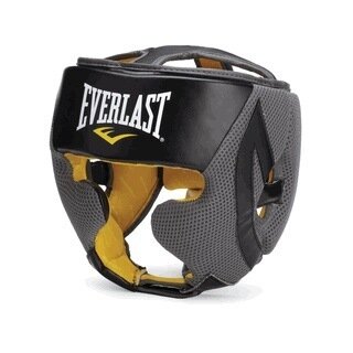 Боксерский шлем мексиканский, спортивный с защитой скул Everlast EverCool PU