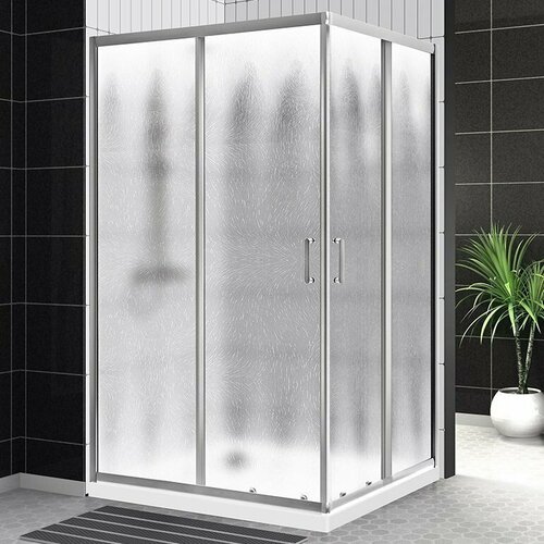 Душевой уголок BelBagno Uno UNO-195-AH-2-120/90-CH-CR стекло рифленое душевой уголок belbagno kraft ah 22 120 90 c cr l