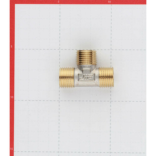 Тройник 1/2 НР(ш) х 1/2 НР(ш) х 1/2 НР(ш) латунный