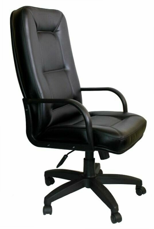 Компьютерное кресло Пилот PL офисное, обивка: натуральная кожа, цвет: черный