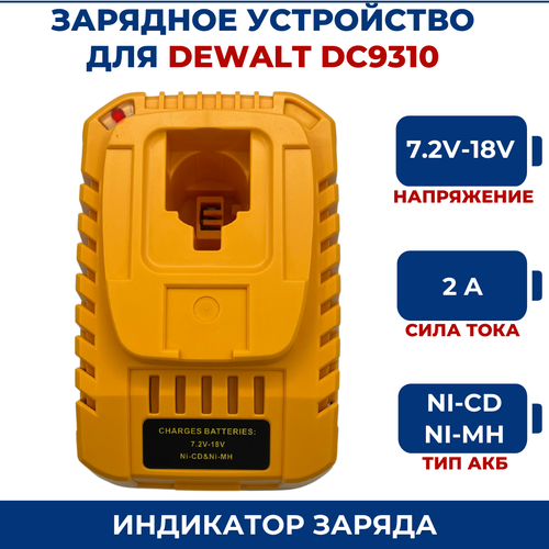 Зарядное устройство для DEWALT 7.2V-18V 2A Ni-Cd, Ni-Mh зарядное устройство для шуруповерта bosch 7 2v 18v 1 5a ni cd
