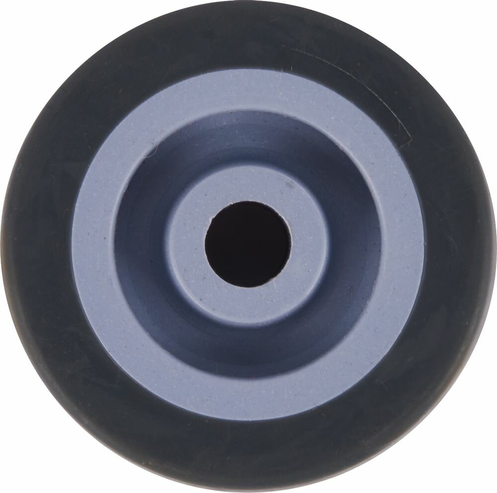 Колесо с резиновым бандажом 50 мм, до 40 кг, цвет серый