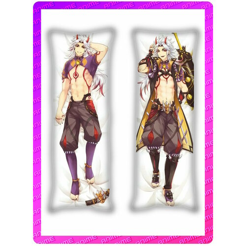 Подушка Дакимакура аниме Геншин импакт - Итто