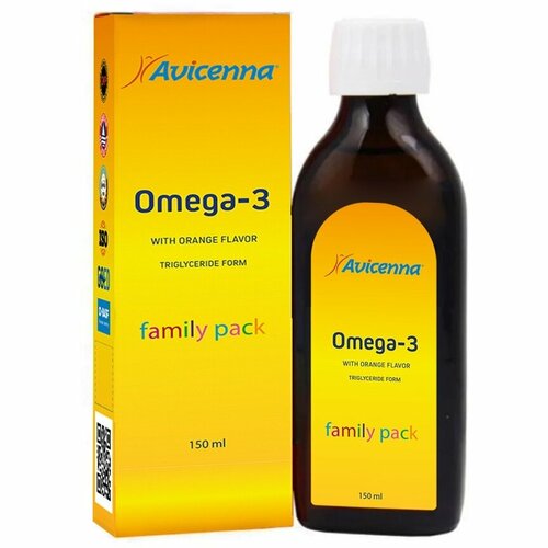 AVICENNA Авиценна Омега-3 со вкусом апельсина 150 мл