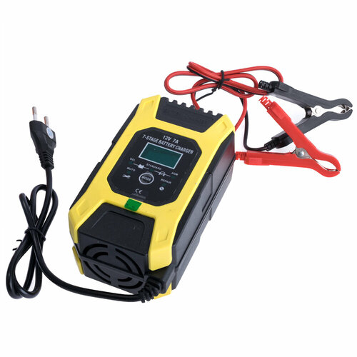 Зарядное устройство для автомобильных аккумуляторов Автоматическое для мотоцикла автомобиля зарядка 12В 7А FOXSUR FBC1207D аккумулятора 12v 7a зарядник автомобильного АКБ Автомобильное садовой водной техники 2399₽