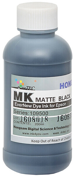 Чернила DCTec водорастворимые Epson Pro7900 EverNew Matte Black (матовый черный) 200 мл