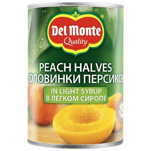 Персики Del Monte Половинки в сиропе 420г х3шт
