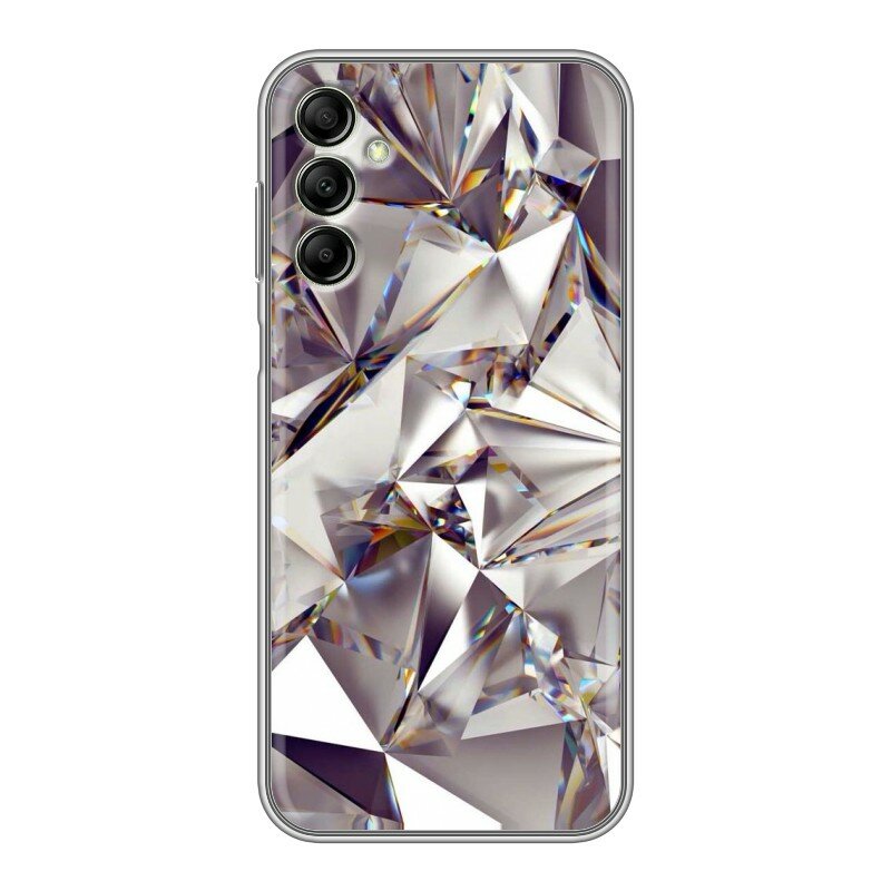Дизайнерский силиконовый чехол для Самсунг Гэлакси А14 / Samsung Galaxy A14 Кристаллы
