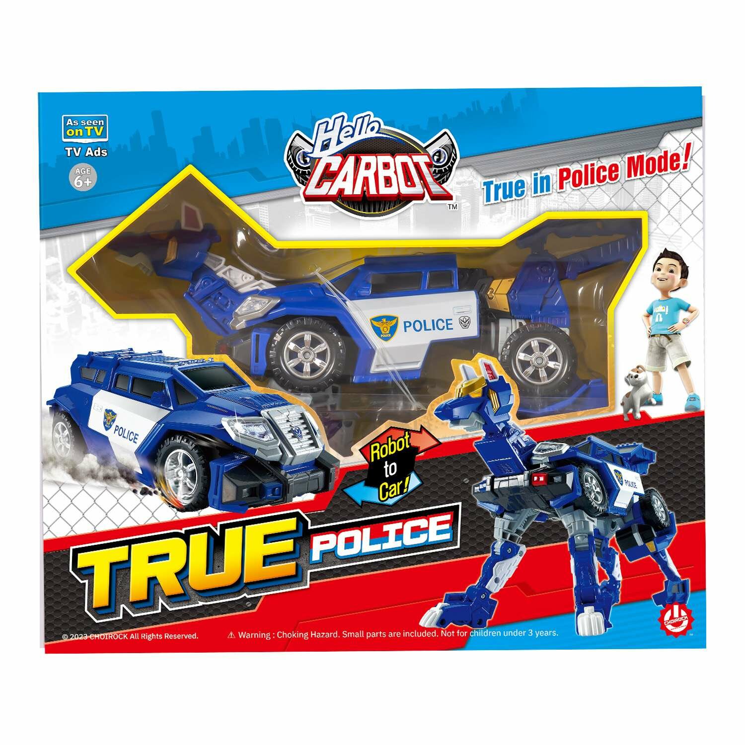 Игрушка Hello Carbot True Police Трансформер 21см S2 42890