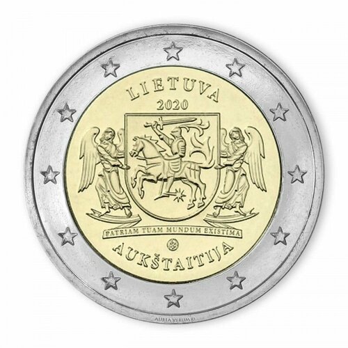 Литва 2 евро 2020 Литовские этнографические регионы - Аукштайтия UNC памятная монета 2 евро литовские этнографические регионы жемайтия литва 2019 г в монета в состоянии unc из мешка
