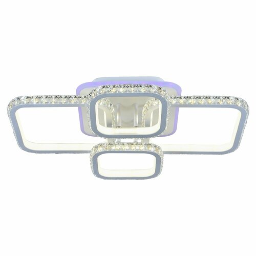 Люстра потолочная светодиодная с пультом КвадроКристалл мощность 208 Вт На комнату 16 метров от Getogazov Family 6783₽