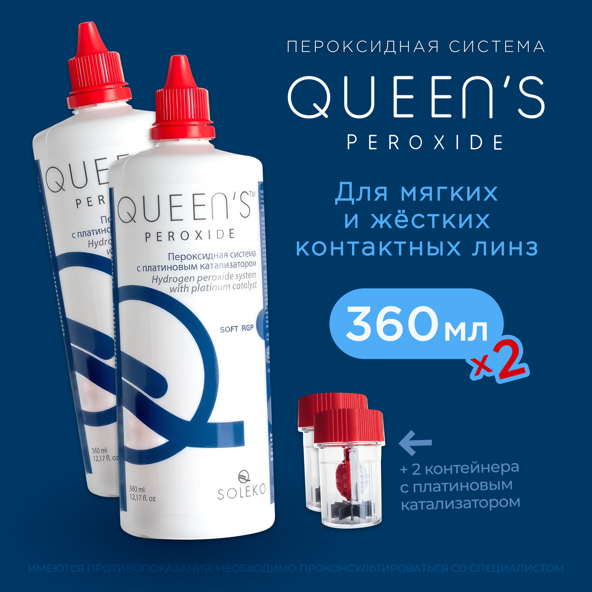 Раствор пероксидный Soleko Queen's Peroxide, 360 мл - 2 шт.