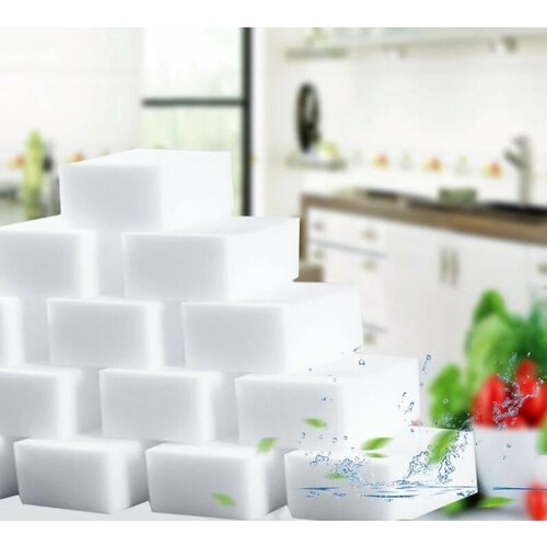 Меламиновая губка 60х100мм (комплект 10 штук)