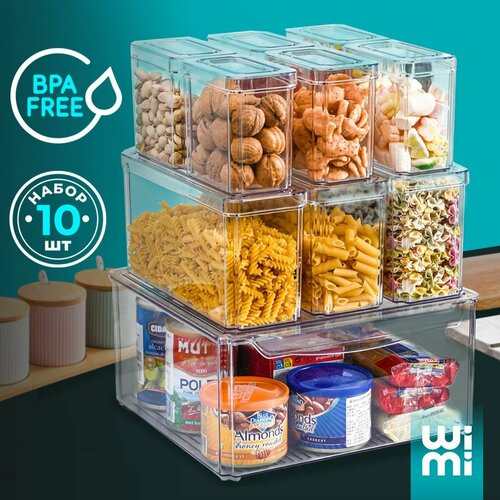 Органайзеры для холодильника WiMi контейнеры для хранения продуктов 10 шт 2995₽