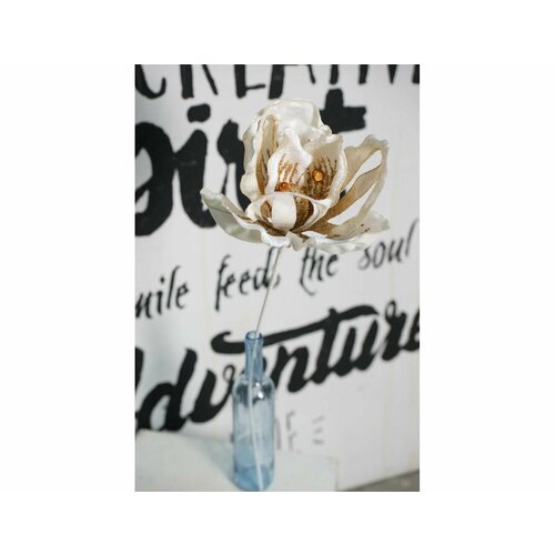 Искусственная ветка магнолия беатриче полиэстер кремовая 56 см Christmas Deluxe 86708 2060₽