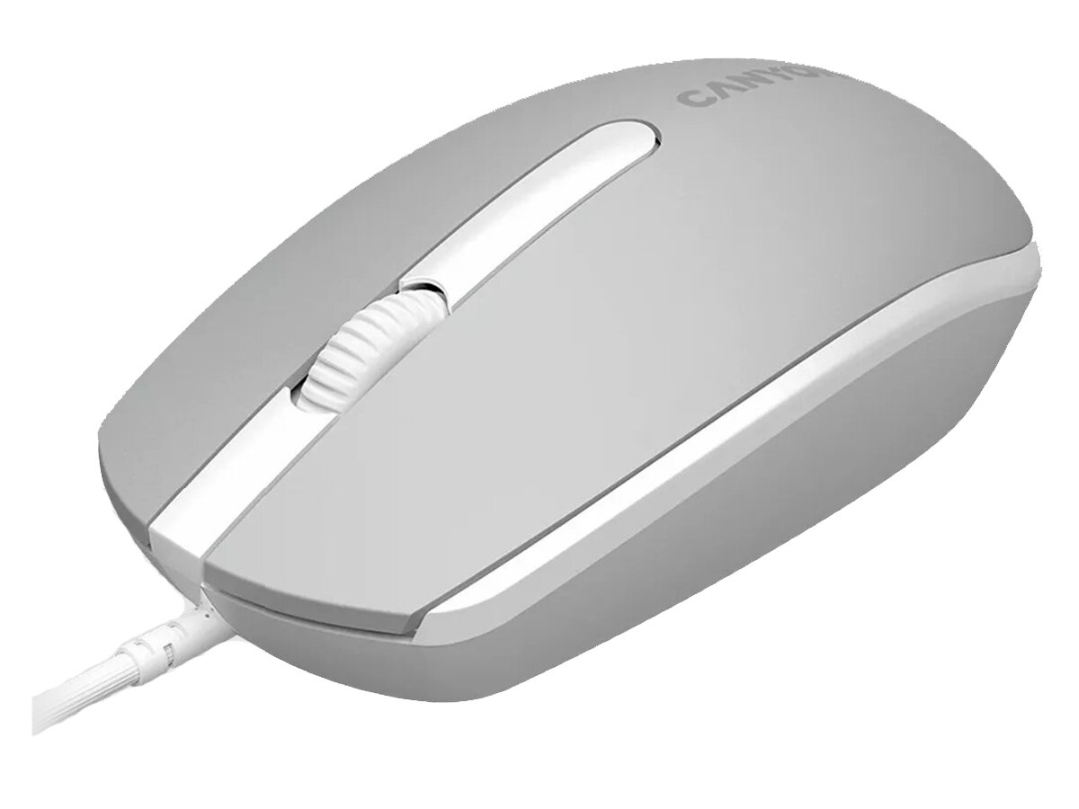 Мышь проводная Canyon M-10, 1000dpi, Белая лаванда (White lavender) CNE-CMS10WL - фото №14