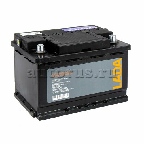 Аккумулятор 62 Ач о п Lada Vesta ток 600 A 242x175x190 10214₽