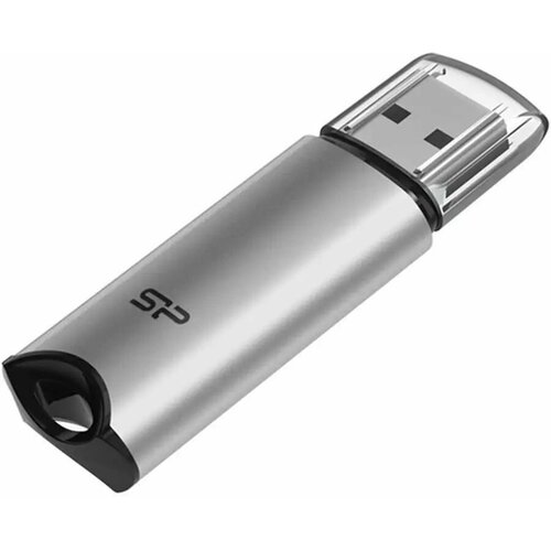 Флешка USB Silicon Power Marvel M02 128ГБ, USB3.0, серебристый [sp128gbuf3m02v1s] флешка usb silicon power marvel m02 128гб usb3 0 серебристый [sp128gbuf3m02v1s]