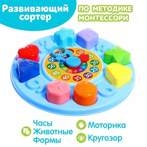 Развивающий сортер Учим время 8 фигур 1304₽