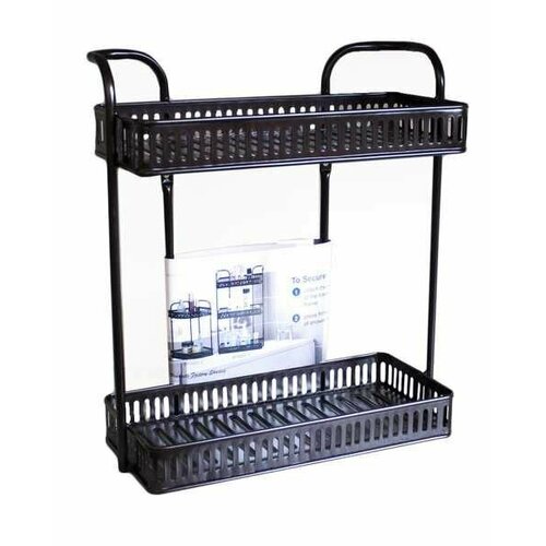 Полка металлическая 2-х ярусная 351640см Flatel MC-1904127-S 1241₽