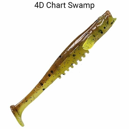 Силиконовые приманки Crazy Fish Nano minnow 3.5 54-90-4d-6, 5 шт. Приманка для рыбалки, 90 мм.