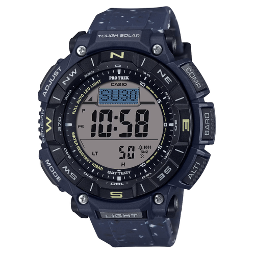 наручные часы casio pro trek prg 650yl 3 черный зеленый Наручные часы CASIO, синий