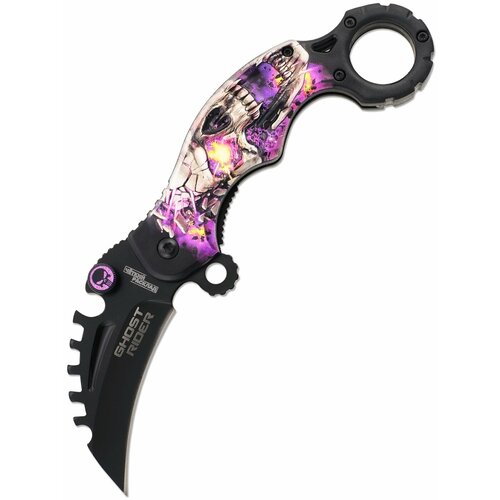 Нож автоматический керамбит Ножемир Чёткий Расклад A-172 Ghost Rider