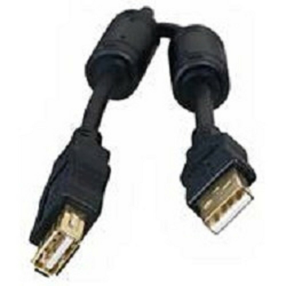 Удлинитель BION USB 2.0 A-A (m-f), 3м, черный - фото №1