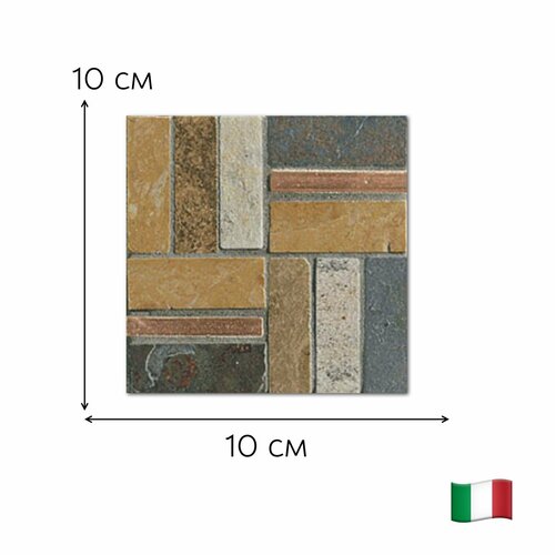 фото Декор керамический 2415 evolution bronzo s/1 10х10 см marca corona