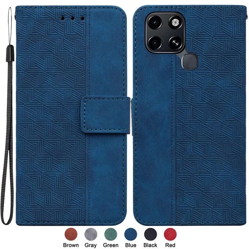 Кожаный чехол-книжка для Infinix Smart 6 Smart6 X6511B, A5, for Infinix Smart 6 — фото 1