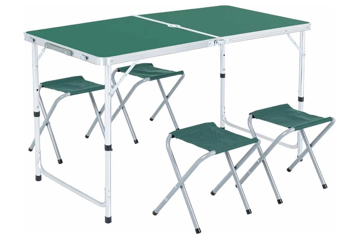 Набор мебели Green Glade М790-3, складной, для пикника, металлический каркас, зеленый