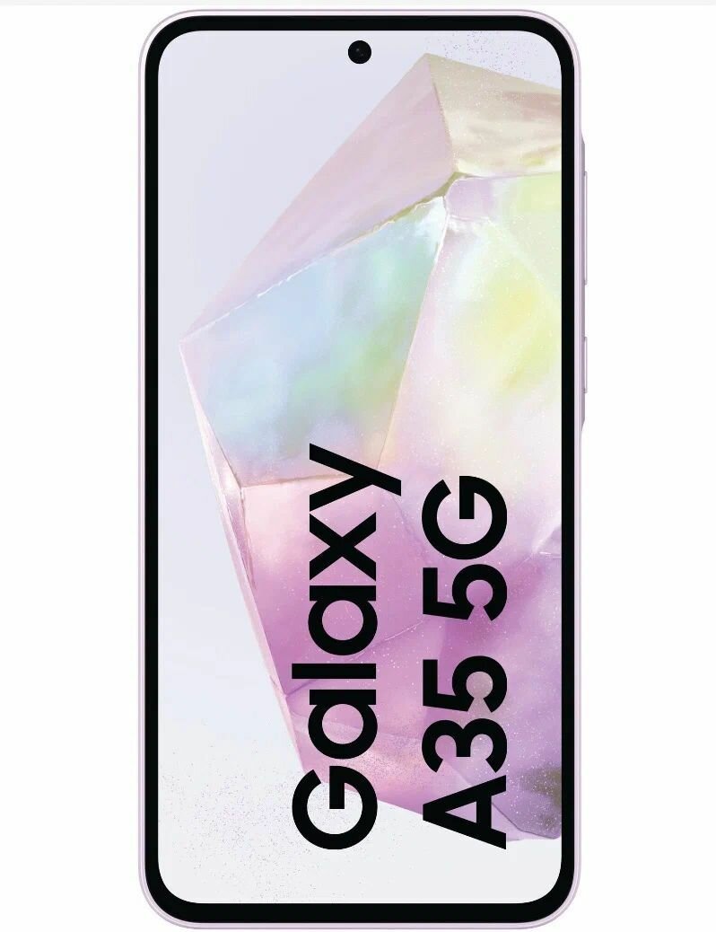 Смартфон Samsung Galaxy A35, 8/128 GB, 2 nano SIM, Lilac /сиреневый — фото 1
