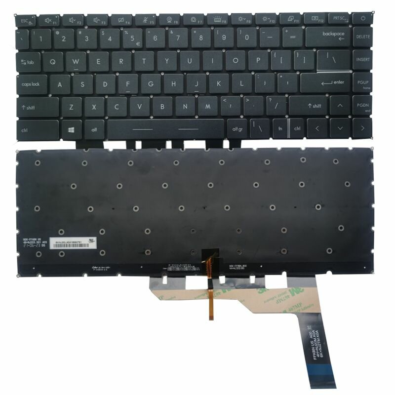 Новая американская клавиатура для ноутбука Msi Prestige 14 P14 MS-14C1/14C2 Modern 14 15 MS-14D3/14D2/14D1 MS-14DK MS-1551 с белой подсветкой