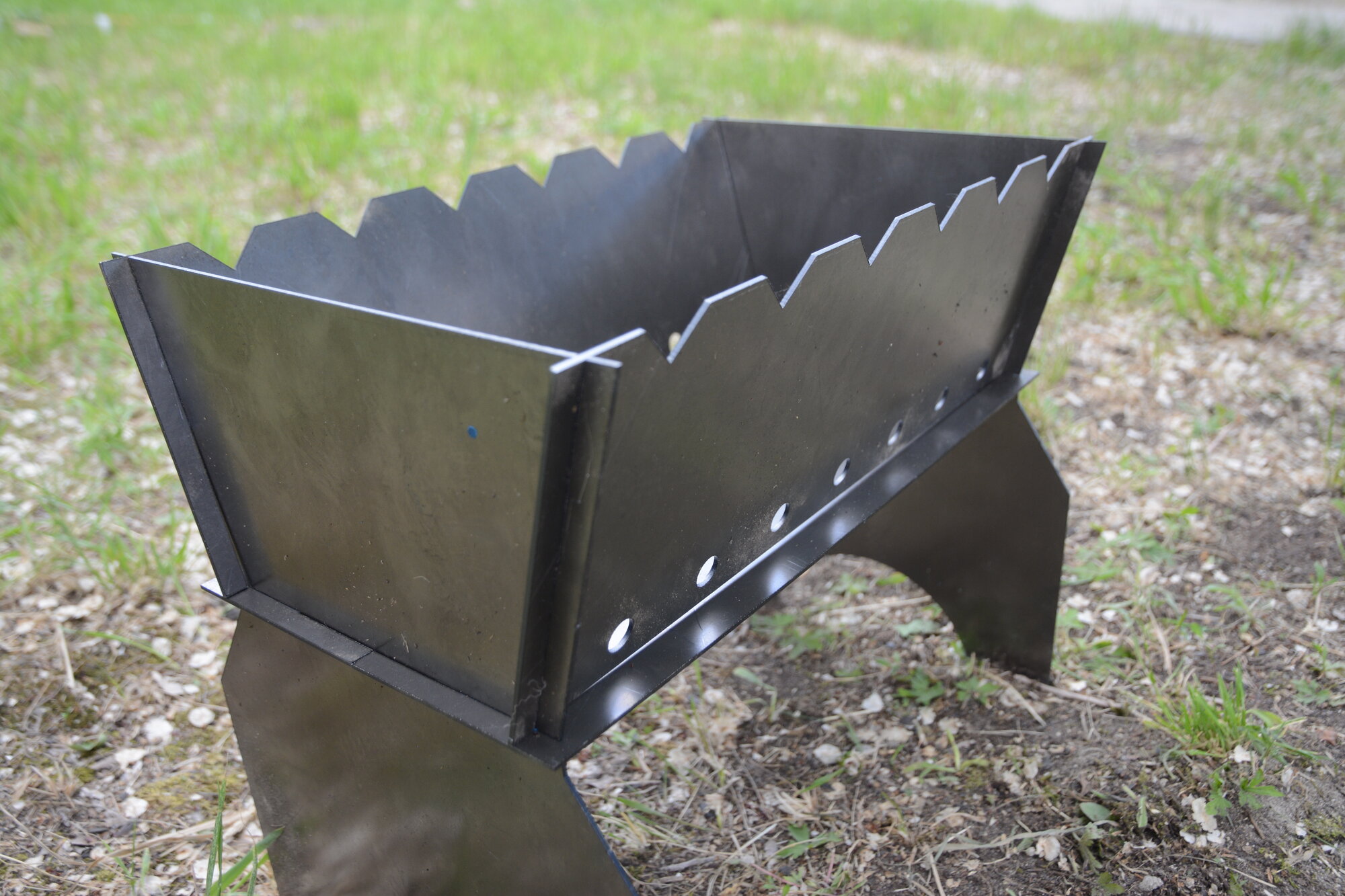 Мангал Сибирский пикник "Турист", сталь 2мм, переносной, разборный — фото 1