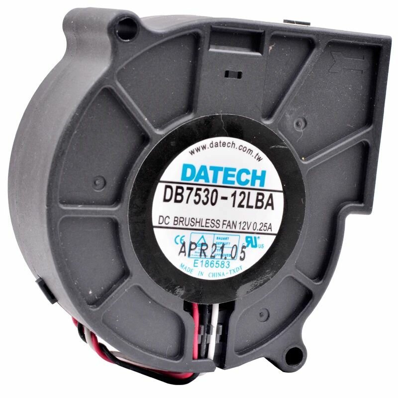 DB7530-12LBA 7 см 75 см 75 мм Расстояние между отверстиями вентилятора 80 мм DC12V 025A двухшариковый центробежный тур