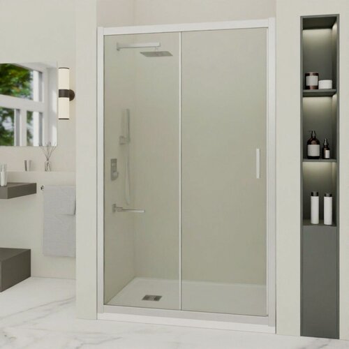 Изображение товара Душевая дверь RGW Passage PA-016, 140x195 см, прозрачная, хромированная