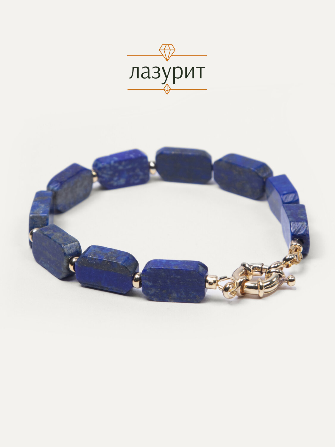 Браслет-нить BRANDLOVE лазурит 1 шт. размер 17 см Лазурит