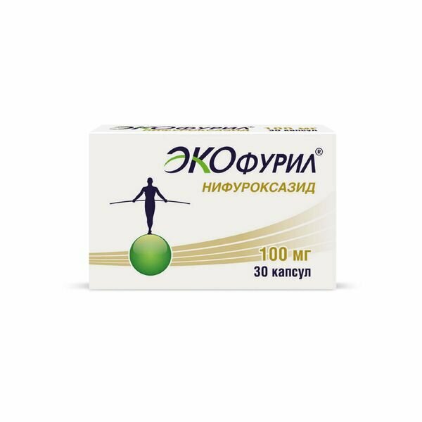 Экофурил капсулы 100мг 30шт