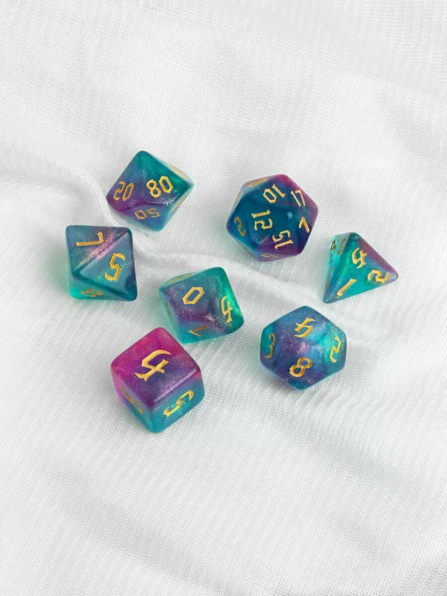 Дайсы днд кубики для dnd игральные кости 7 шт — фото 1