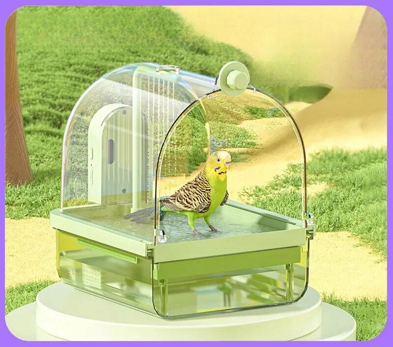 Купалка ванна ванночка для попугаев птиц грызунов хомяка круговорот воды