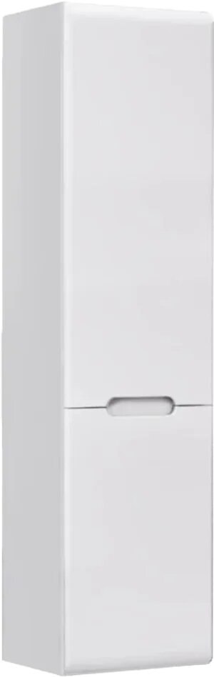 Шкаф-пенал для ванной Jorno Moduo Slim Mod.04.115/P/W 30 см белый подвесной