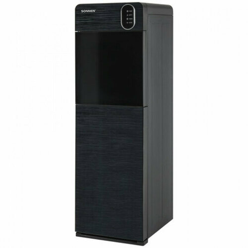 Кулер для воды Sonnen FSE-03Bi диспенсер напольный, нагрев/охлаждение, Нижняя Загрузка 3 крана, графит, 455744