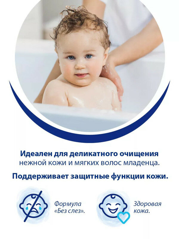 Гель-шампунь Sanosan Baby 2в1 0м+ 500 мл — фото 1