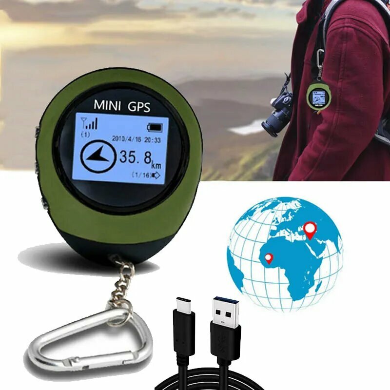 GPS навигационный приемник трекер регистратор USB перезаряжаемый для путешественников