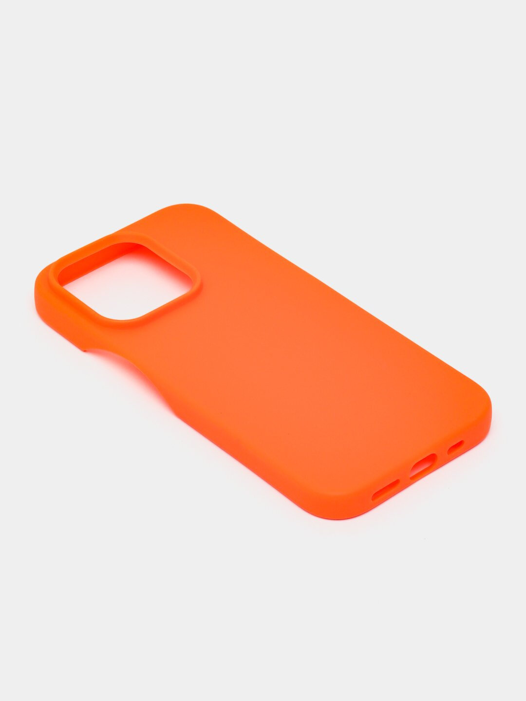 Мягкий чехол, для iPhone 16 Plus, силикон, матовый, Оранжевый — фото 1