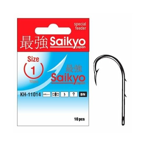 Saikyo, Крючки KH-11014 Bait Holder, №1, 10шт. крючки balzer camtec speci artificial bait 2 10шт