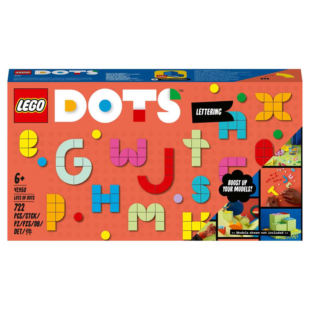 Конструктор LEGO DOTS 41950 Большой набор тайлов: буквы, 722 дет.