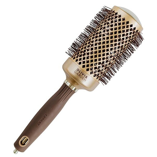 Термобрашинг Olivia Garden EXPERT BLOWOUT SHINE Wavy Bristles Gold&Brown 55 мм