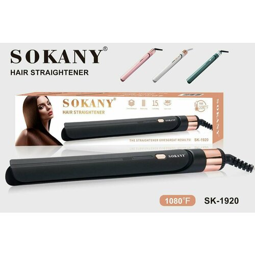 Утюжок-выпрямитель для волос FLAWLESS SMOOTHNESS SK-1920 плойка керамика женственный дизайн безупречный результат идеальный подарок черный 90000₽